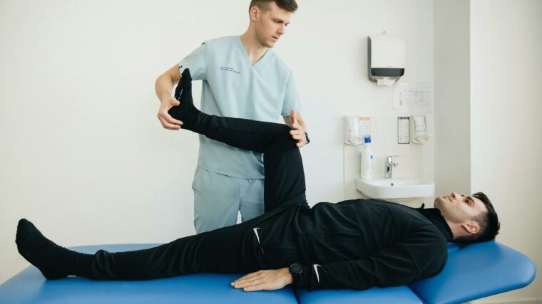 kinésitherapeute réducation patient